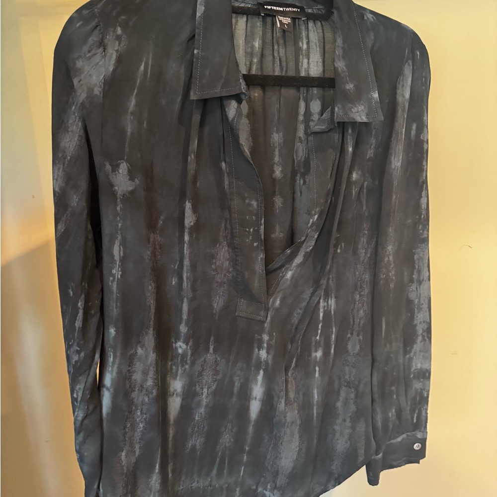 Fifteen Twenty Charcoal Long Sleeve Top